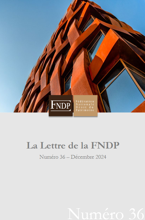 La lettre N°36 de la FNDP